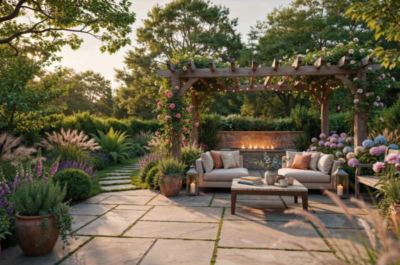 Outdoor sitting area ideas for a peaceful backyard garden with comfortable seating
