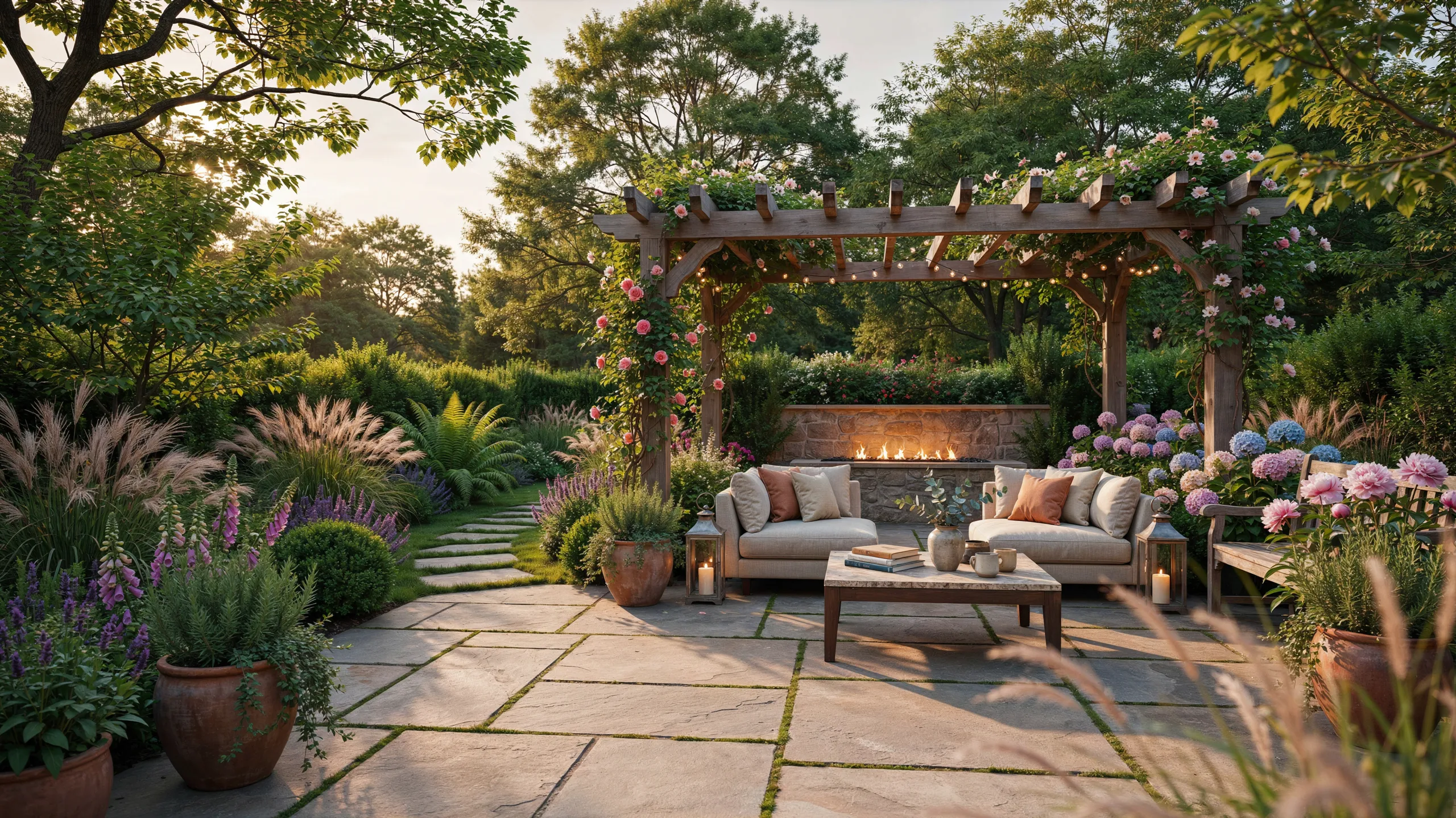 Outdoor sitting area ideas for a peaceful backyard garden with comfortable seating